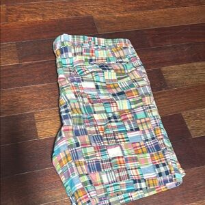 Berle Red and Pink Flat Front Shorts